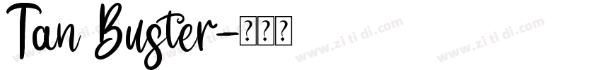 Tan Buster字体转换